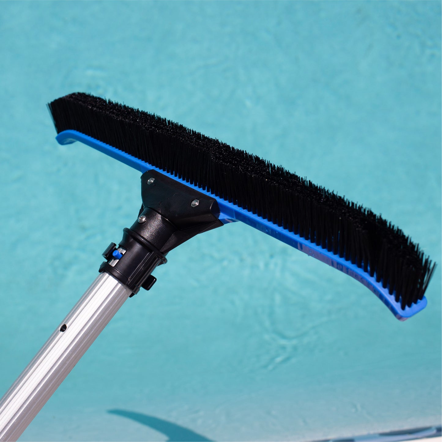 Blue Mano 20" Ultra Wide Vortex Pool Brush, Provides 3X The Force to Clean Pool Walls, Premium & Strong Brush with Curved Edges