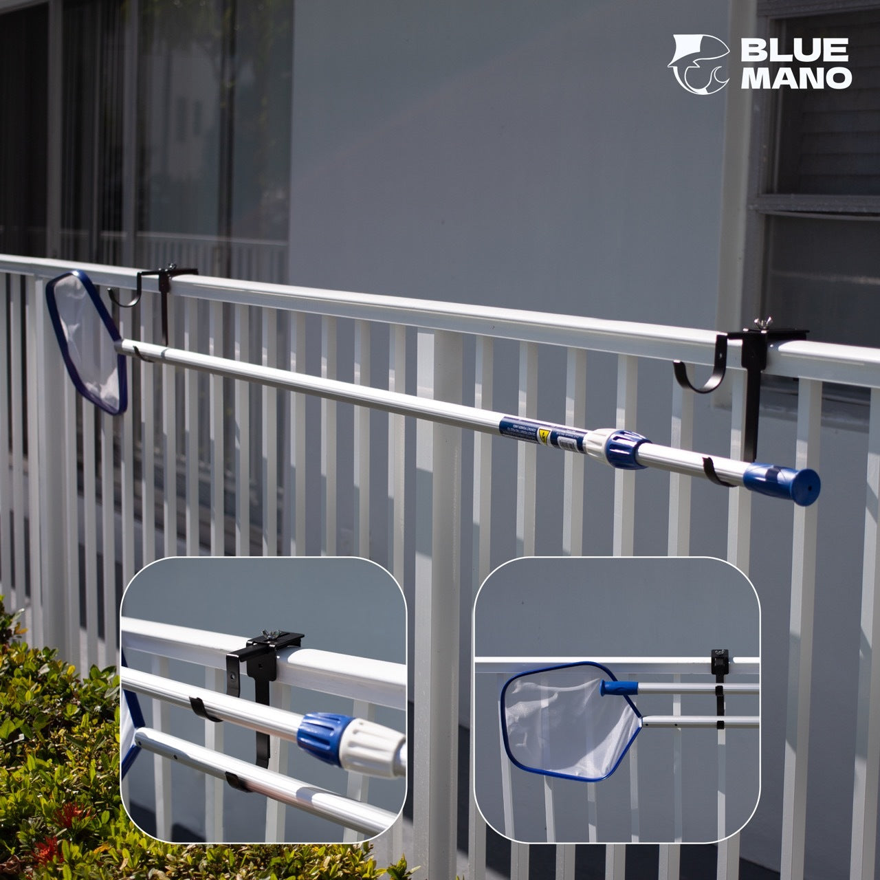 The First Adjustable Aluminum Pool Pole Hangers